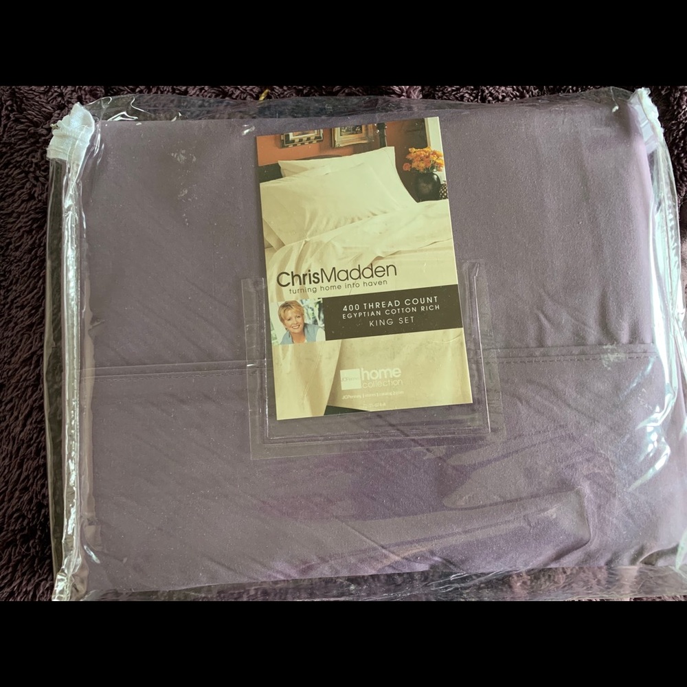 Brand new King Set Sheets. Lavender.
